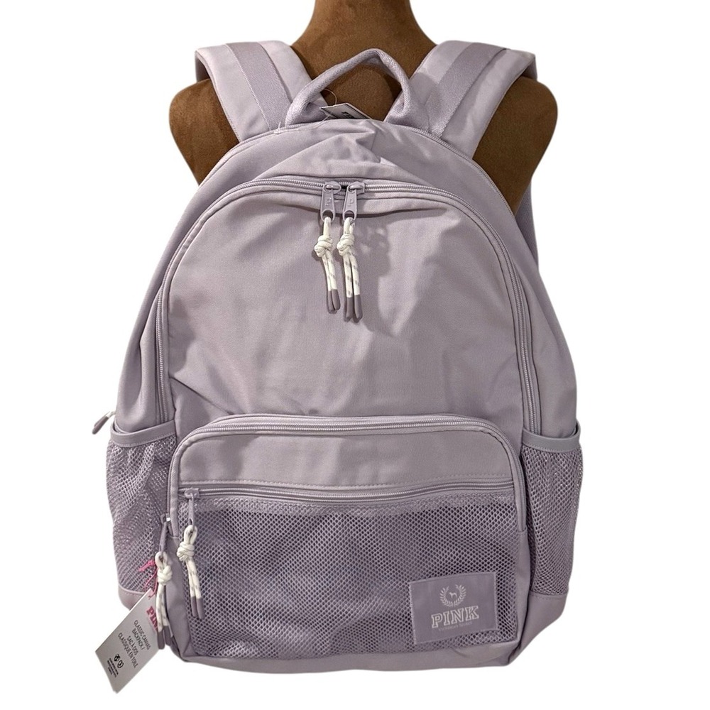 Victoria's Secret PINK Backpack Classic Canvas Lavender Violet
